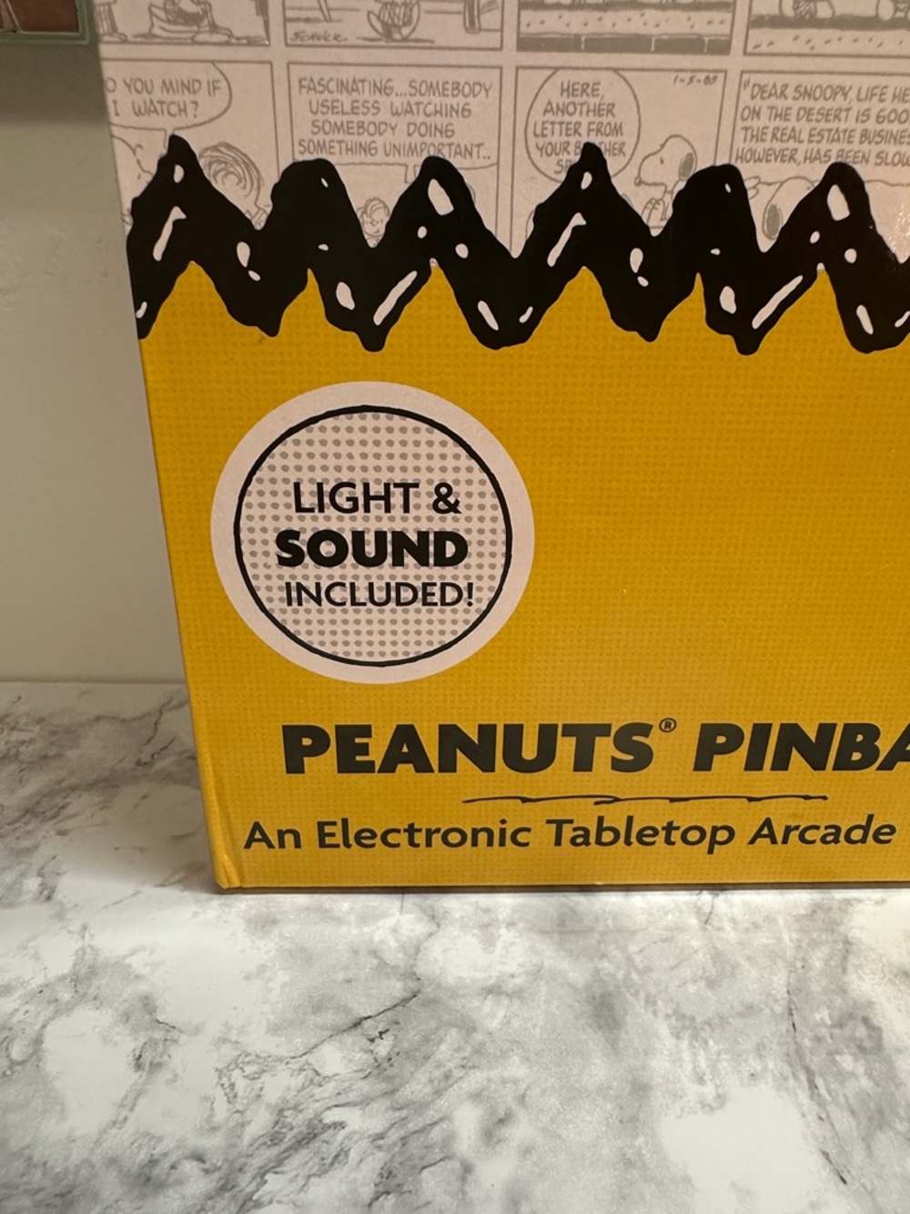 Peanuts Tabletop Pinball Game - Yellow and Green - Picture 3 of 4